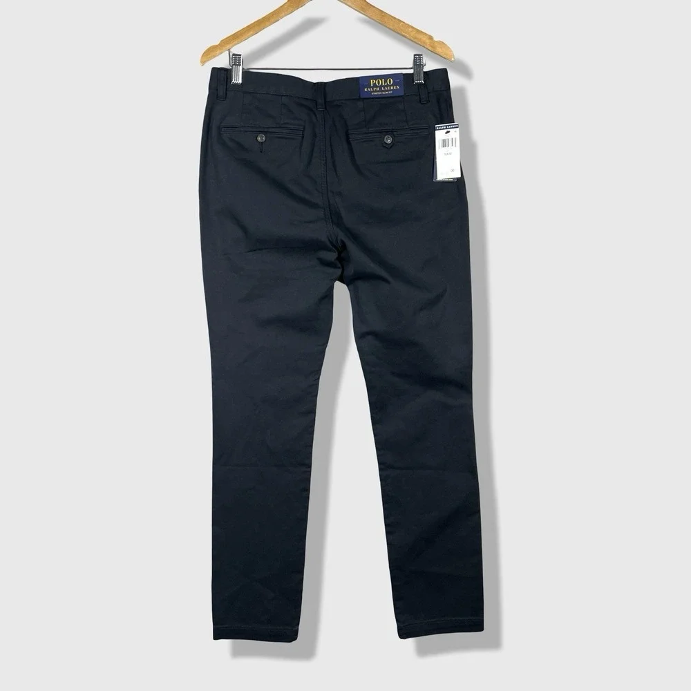 Polo Ralph Lauren Pants Mens32x32 Aviator Navy Chino Slim Fit Stretch Preppy